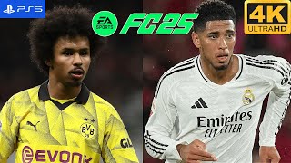 FC 25  Real Madrid vs Borussia Dortmund  Mbappe Adeyemi  Champions League 2425  PS5 4K60 [upl. by Nodnarbal829]