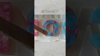 DIY Epoxy Resin Craft and Accessories  Resin Alphabet Letter Keychain [upl. by Alrad]