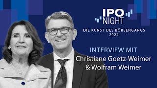 IPO Night 2024  Interview mit Christiane GoetzWeimer und Wolfram Weimer [upl. by Heida]