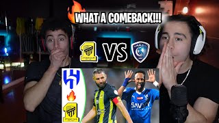 CRAYZ COMEBACK al hilal vs al ittihad MATCH  REACTION VIDEO [upl. by Soph542]