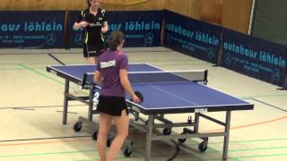 Tischtennis 2Bundesliga Damen TTC Optolyth Optik Wendelstein vs TTF Frankenthal 2013 [upl. by Alinna]