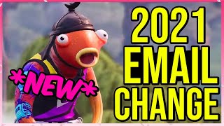 HOW TO CHANGE YOUR FORTNITE EMAIL in 2021 Chapter 2 Season 5 [upl. by Inohs915]