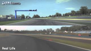 DTM Experience vs Real Life  Oschersleben  Track Comparison [upl. by Lindberg]