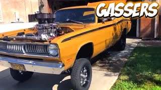 Top 10 Street Gassers 2024  Drag Racing and Car Show Gassers Compilation [upl. by Navaj]