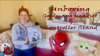 Unboxing Goodmans Gaming Headset amp controller stand [upl. by Suhsoj]