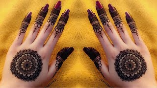 Simple back hand mehndi design 2020  New tiki mehndi design for bignners  hennabysid [upl. by Concordia]