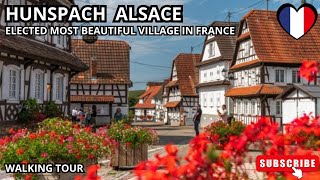 Walking StreetDiscover HUNSPACH voted the most beautiful village in France in 2020Near Strasbourg [upl. by Lenroc]