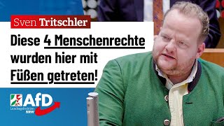 Diese 4 Menschenrechte wurden während Corona mit Füßen getreten – Sven Tritschler AfD [upl. by Annoerb117]