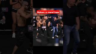 Muhammad Mokaev VS Manel Kape Face off ufc304 ufc mma [upl. by Sayette]