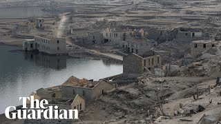 Ghost village emerges in Spain as drought dries out reservoir [upl. by Vincenz]