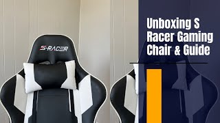 S Racer Game Chair Unboxing and Setup Guide [upl. by Kerat]