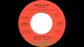 1974 HITS ARCHIVE Angie Baby  Helen Reddy a 1 recordstereo 45 [upl. by Thun]