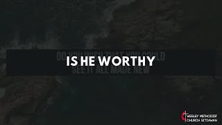 Is He Worthy  Andrew Peterson  Lyric Video [upl. by Novoj]