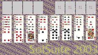 SolSuite 2003 Soltaire Collection Windows game 2003 [upl. by Akela]