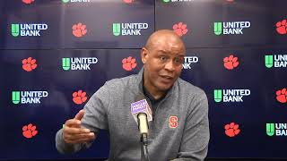 Adrian Autry postgame at Clemson [upl. by Wahl]