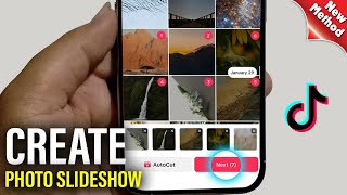 How To Create Photo Slideshow On TikTok New Update [upl. by Davon]