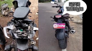 MT 15 Tail Light Install in Fzs V2 ⚡🤩 [upl. by Bysshe]