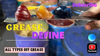 Define Grease All Types  AOC Lubricants Grease House  Manufacturing Grease AOC Lubricants 2024 [upl. by Nasah921]