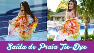 Faça você mesmo saída de praia tiedye [upl. by Akeit]