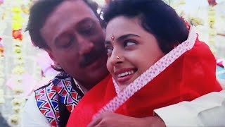 Bole Mera Kangna Tere Bin Sajna  Lyrics Video Bandish Jackie Shroff Juhi  Kumar Alka 90s Hit [upl. by Treulich9]