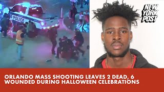 Orlando mass shooting leaves 2 dead 6 wounded during Halloween celebrations teen suspect arrested [upl. by Hadwin]