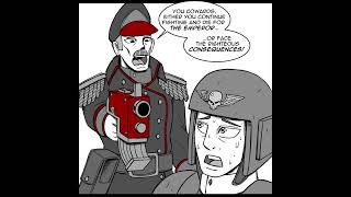 A Commissars Mistake  Warhammer 40k comic dub warhammer40k comicdub imperialguard [upl. by Chlores]