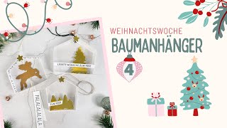 Weihnachtsdeko selber machen  Baumanhänger  Baumschmuck  Mitbringsel  4 [upl. by Krawczyk]