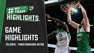 Žalgiris  Panathinaikos  Game Highlights  20240202 [upl. by Ahsennek]