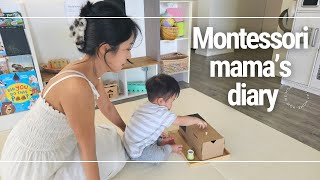 How we Montessori at home  dealing with undesirable behavior Montessori activity for 1 year olds [upl. by Euhc]