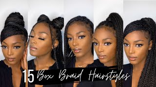 How To 15 Knotless Box Braids Hairstyles  Quick and Easy  Beginner Friendly [upl. by Pena514]