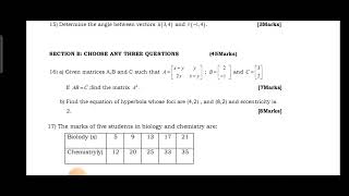 Mathematics National Examination for advanced level 2024  question and answers NESA Exams [upl. by Sukramaj]