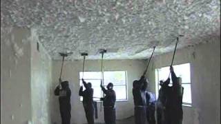 Friable ceiling abatement using FoamShields patented method [upl. by Oirasan]