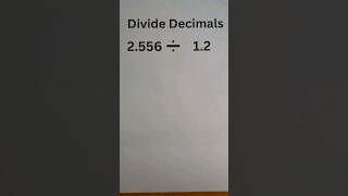 How to Divide Decimals by Decimals shorts [upl. by Suolevram]