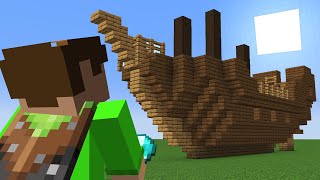 Kan jag överleva i en PLATT Minecraftvärld [upl. by Makell]