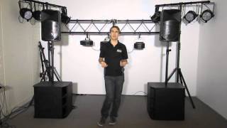 PA system with subs  Bands and DJs [upl. by Eartnoed]