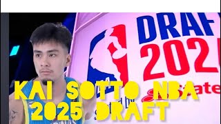 KAI SOTTO 2025 NBA DRAFT UPDATE [upl. by Amikan]