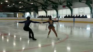 Alena Kerr amp Mitchell Castelletti Novice Pairs FS Mid Atlantic Champs 2024 [upl. by Alliw]