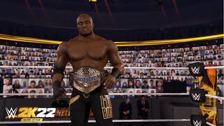 WWE 2K22  Bobby Lashley vs Slapjack  US Championship [upl. by Enihpled203]