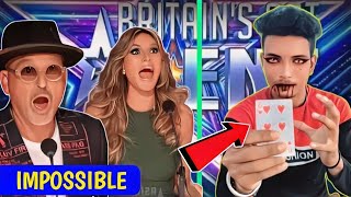 Impossible Britains Got Talent One CARD Magic  American Got Telent  AGT [upl. by Kailey]