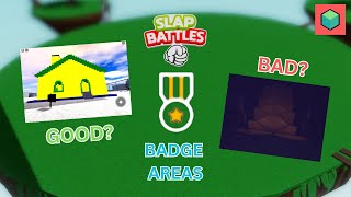 Slap Battles Badge Areas Ranked Tier List [upl. by Suissac]