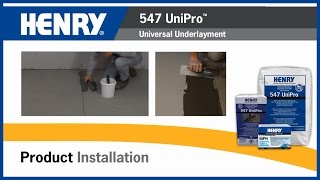 HENRY® 547 UniPro™ Universal Underlayment [upl. by Siramaj]