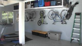 Garage Overhead Storage Racks SafeRacks [upl. by Osbert]