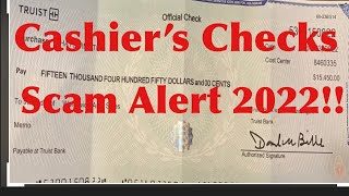 BE AWARE OF FAKE CASHIERS CHECK 2022 CheckFraud Checkscam FakeCheck FakeCheckScam CheckAlert [upl. by Atews]