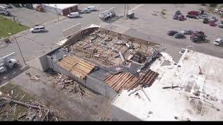 Marshalltown Iowa tornado drone video 2018 [upl. by Ahsilahk329]