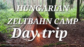 HUNGARIAN ZELTBAHN  FIREBOX STOVE  DAY CAMP [upl. by Garlinda]