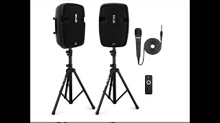 Powered PA Speaker System  Pyle PPHP849K Review [upl. by Aihsinyt700]