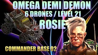 War Commander Omega Demi Demi Level 21  6 Drones [upl. by Ardnuhs]