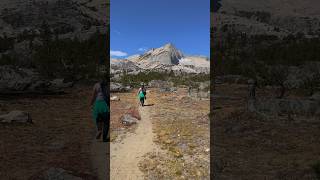 Hiking towards the breathtaking view of Greenstone Lake in the Sierra Nevada hiking california [upl. by Edme49]