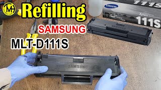 How to refill Samsung MLTD111S Cartridge [upl. by Nauqe]