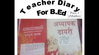 Teacher Diary For Maths [upl. by Aihsetal]